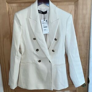 Zara cream blazer